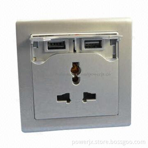 High-quality advanced convenient double USB wall switch socket